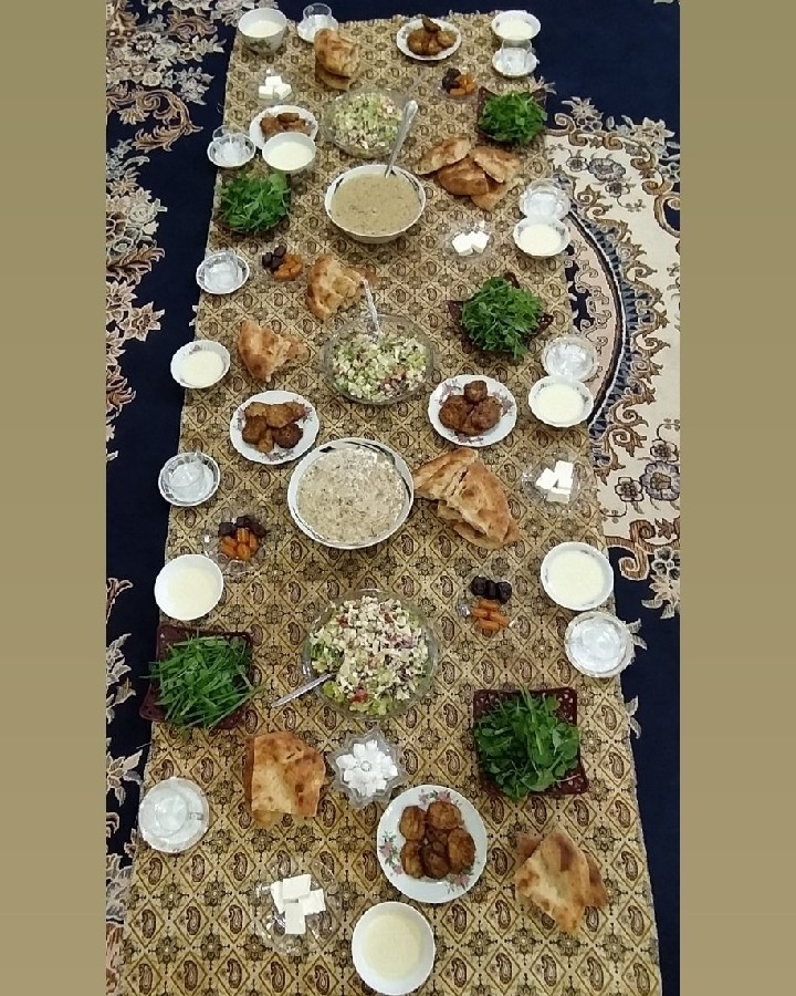 عکس سفره افطار هفتمین روز ماه رمضان.....