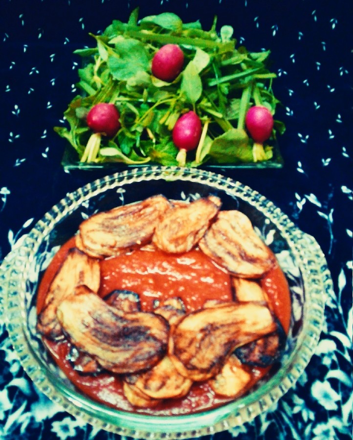 عکس گوجه بادمجان (ورق بزنید) سحری ساده