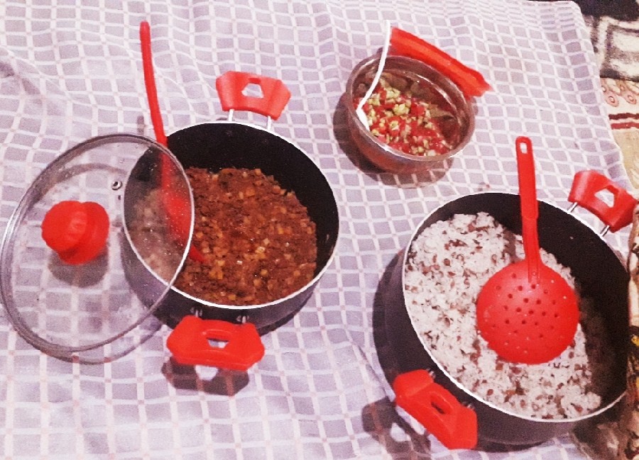 ۱۰۶-سحری،عدس پلو با گوشت چرخکرده