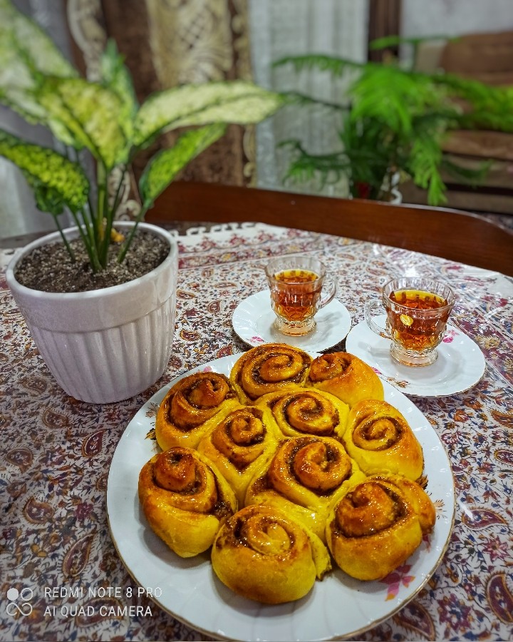 نان رول دارچینی