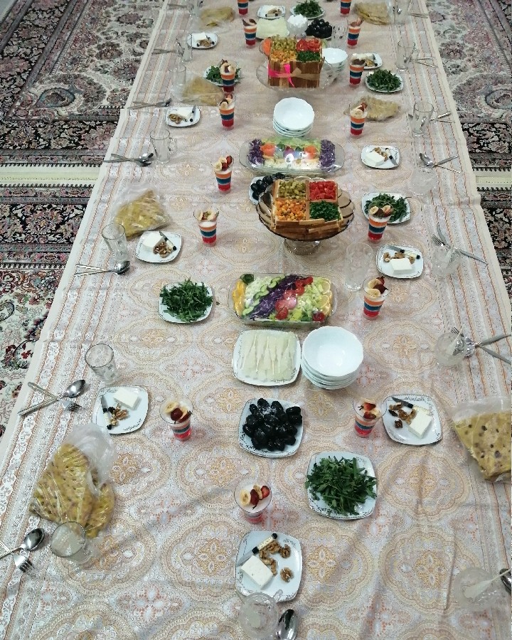 عکس سفره افطاری شب 15رمضان