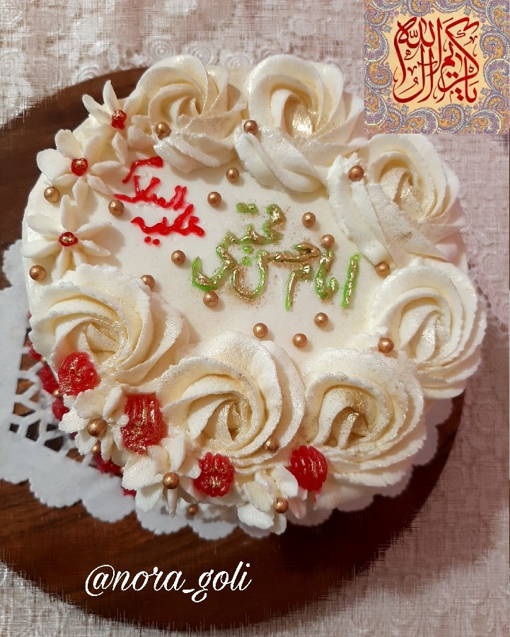 عکس کیک تولد امام حسن علیه سلام جان جانانم 