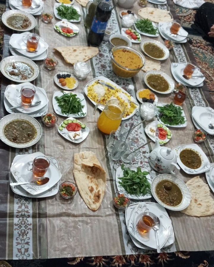 عکس سفره افطار