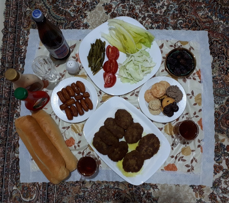 عکس همبرگر خونگی واسه افطار