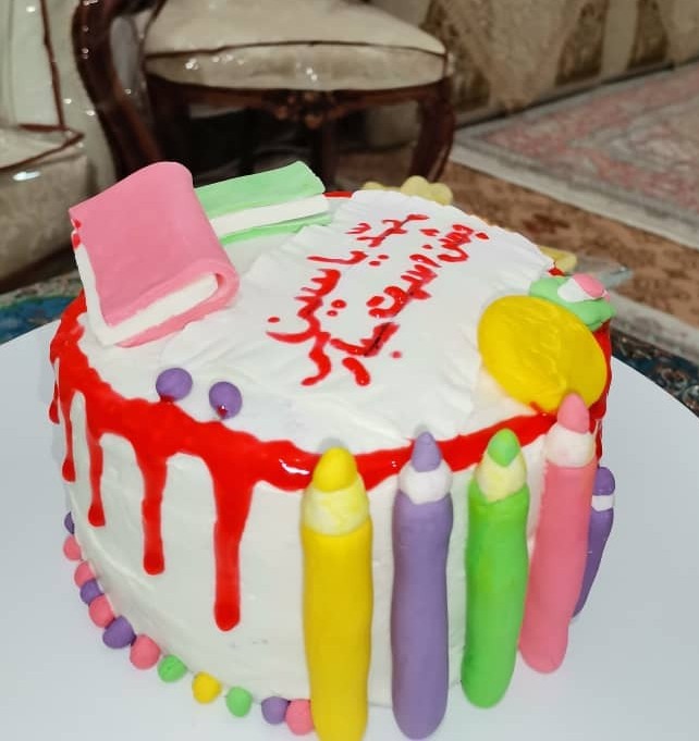 عکس کیک جشن اسم پسرم 