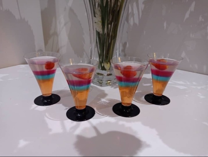 عکس ژله رنگین کمان