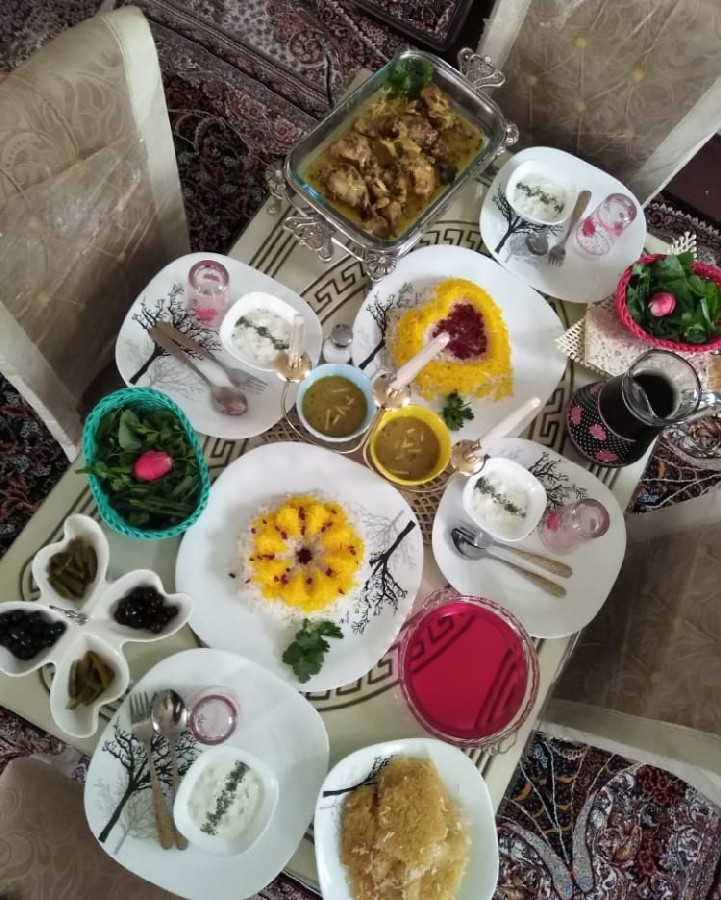 عکس شام ما مرغ دودی