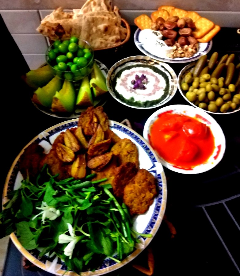 عکس کوکوبادمجان افطار شام