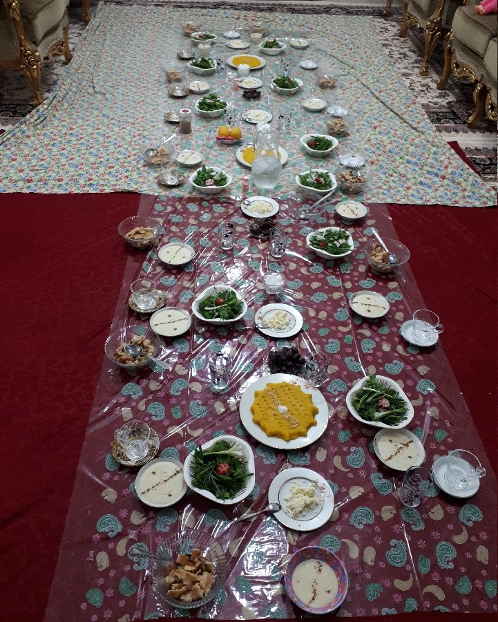 عکس افطارروز بیست ویکم رمضان منزل خواهرشوهرعزیزم