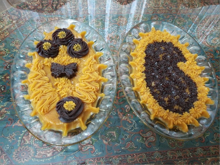 عکس حلوای دورنگ