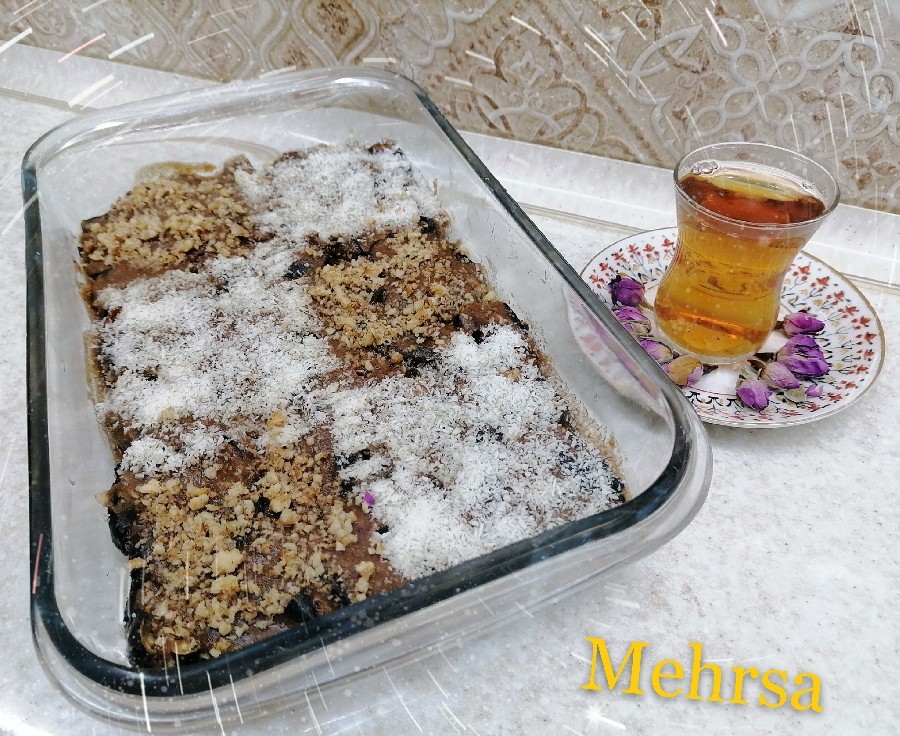 عکس دسر خرمایی برای افطار