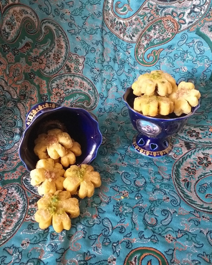 عکس کلمپه کرمانی. با آرد گندم