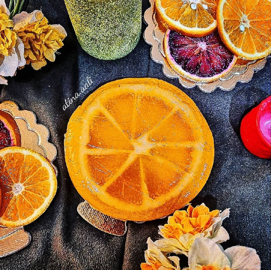 عکس ژله به شکل پرتقال 