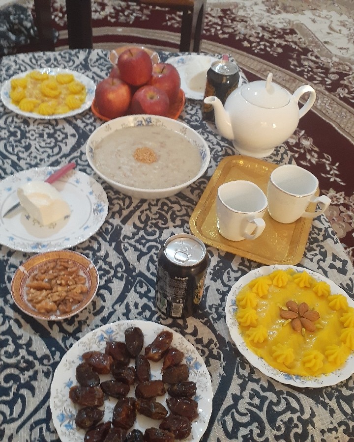 عکس سفره افطاری ساده