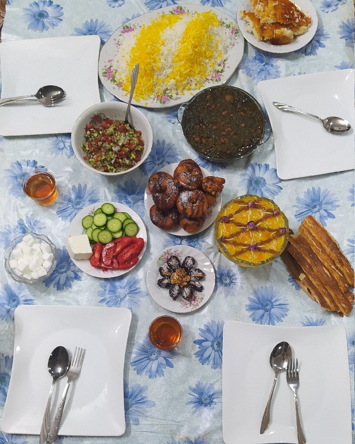 عکس آخرین سفره افطار ماه مبارک رمضان
