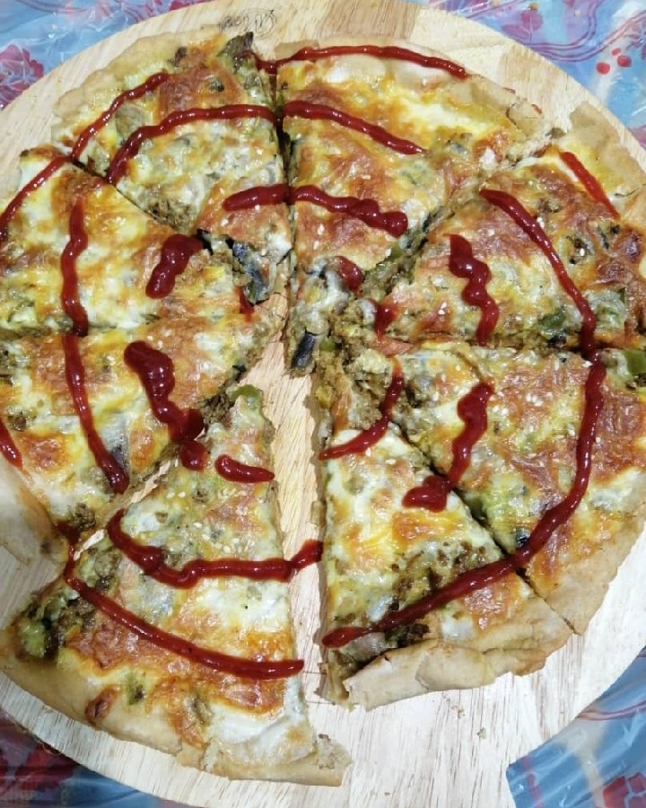 عکس پیتزا با خمیر سبوس دار... 