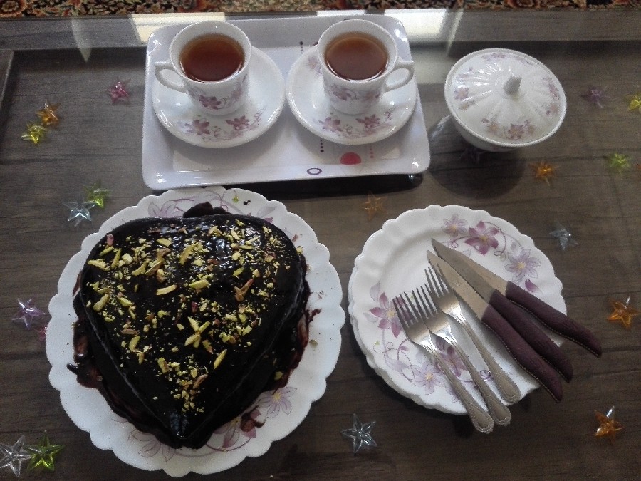 عکس کیک شکلاتی عصرانه عید فطر 