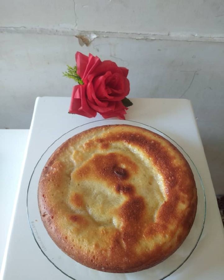 کیک اسفنجی وانیلی