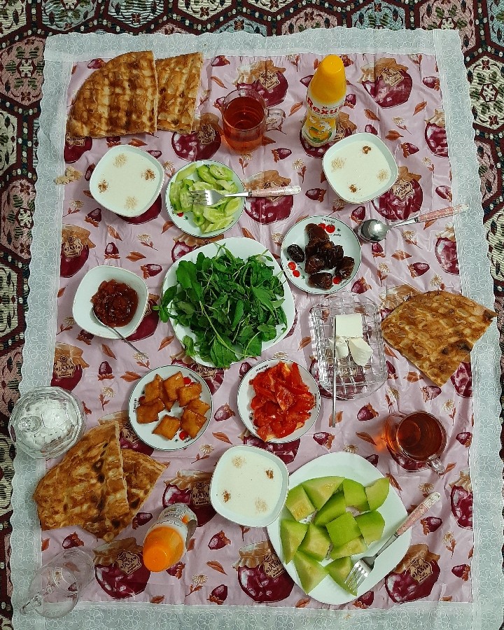 عکس سفره افطاری ماه رمضان