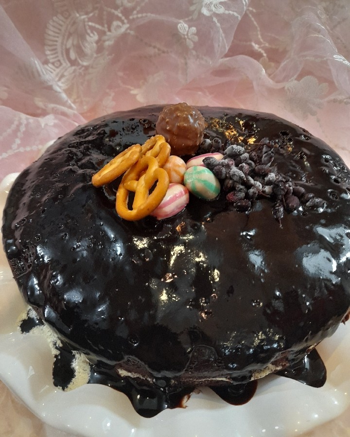 عکس کیک شکلاتی دینگ دانگ