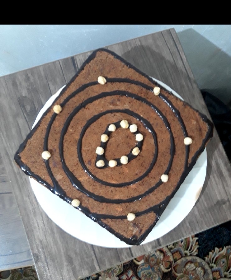عکس کیک گردویی