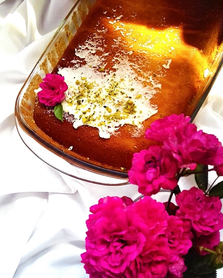 عکس کیک زعفران