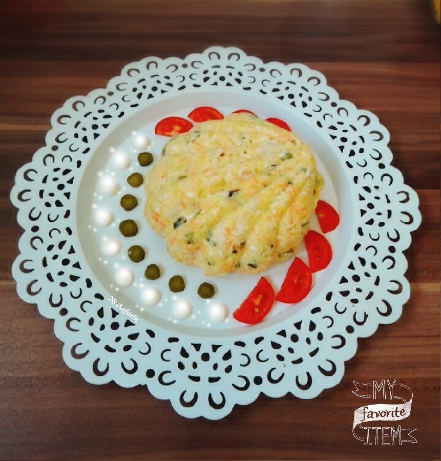 عکس ایده تزیین سالاد الویه