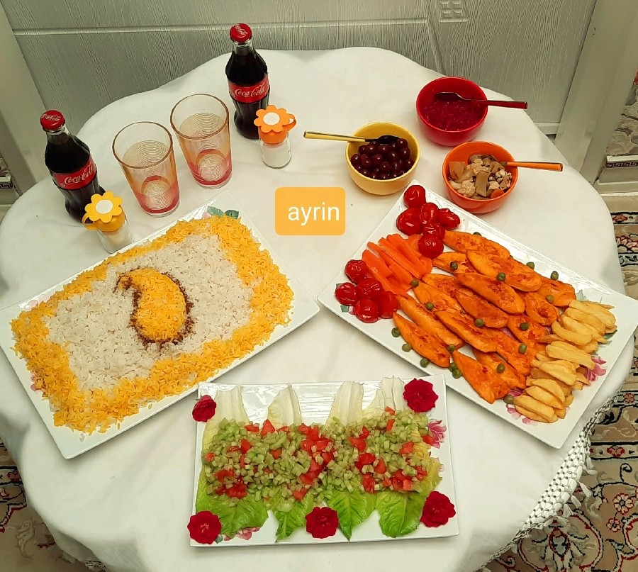 عکس فیله مرغ زعفرانی