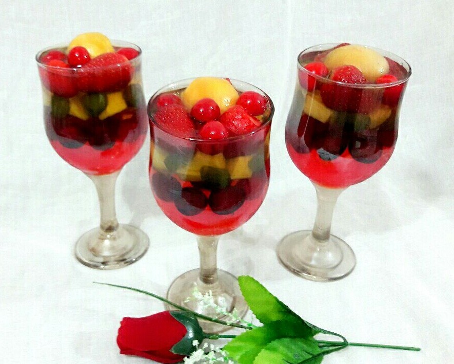 عکس ژله میوه ای خوشمزه و زیبا