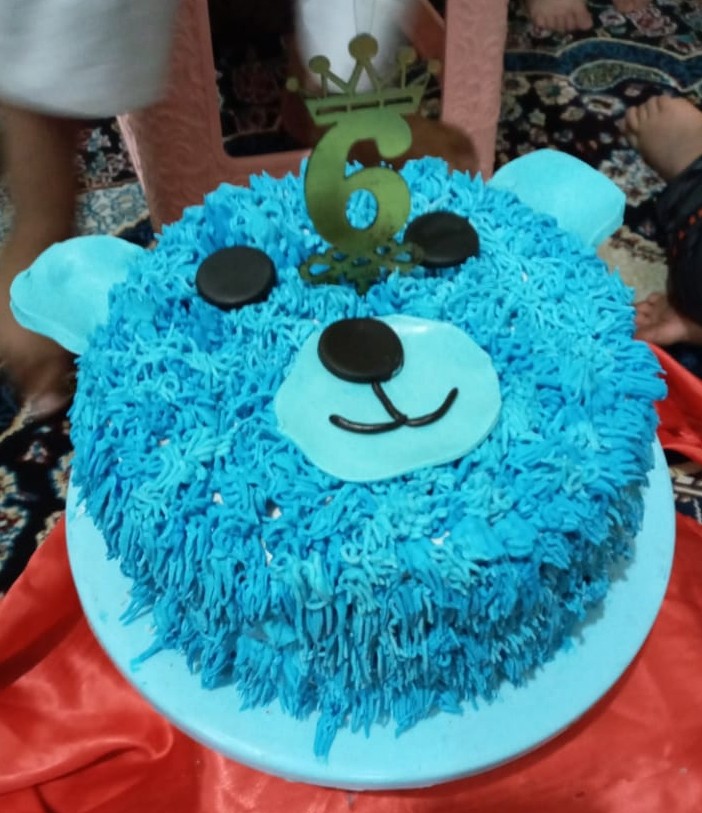عکس کیک خرسی تولد پسرم