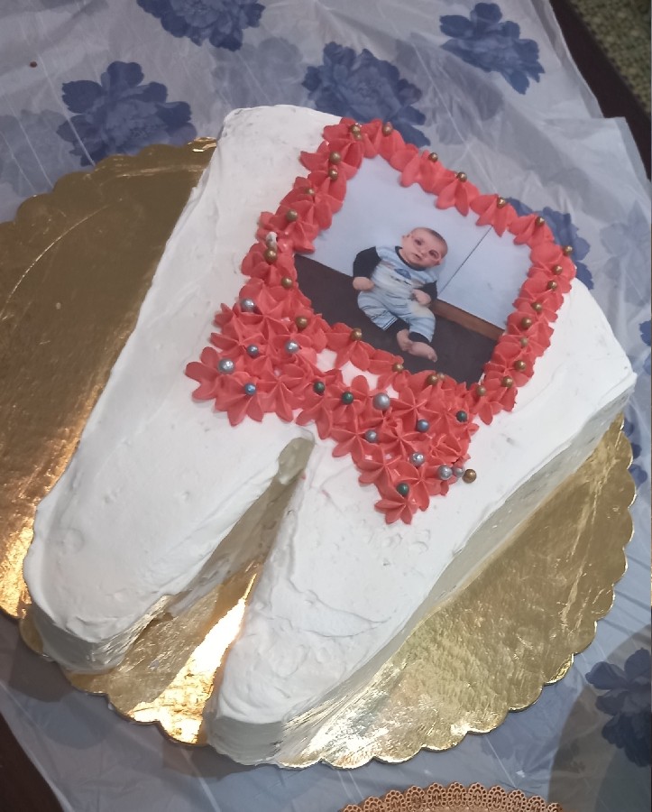 عکس کیک دندونی پسر و تولد پدر