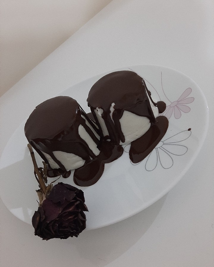 بستنی قالبی با روکش شکلات 