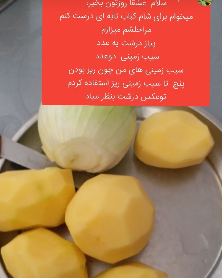 عکس کباب تابه ای مرغ با نان خشک