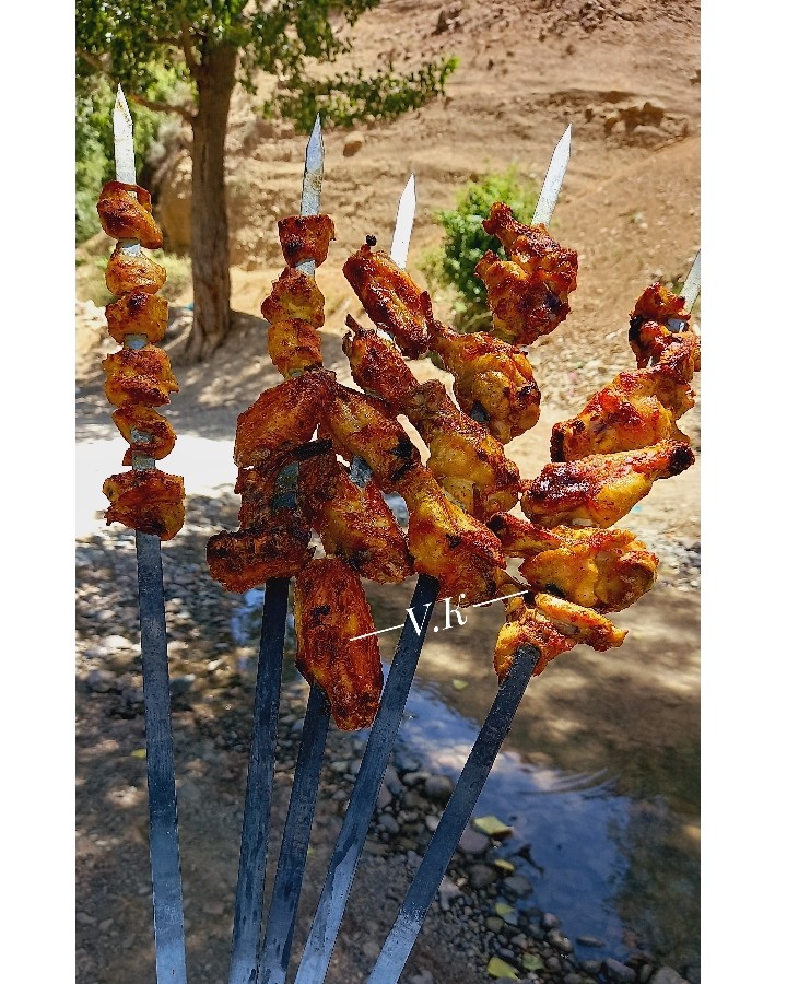 جوجه کباب زعفرانی