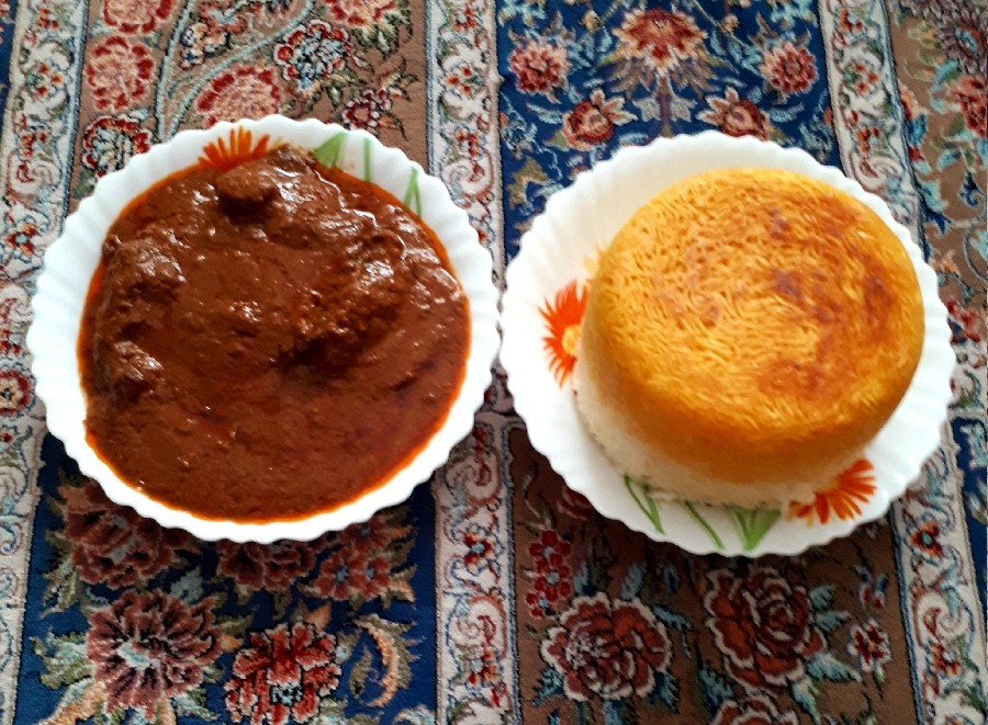 عکس خورشت فسنجون جای تمامی همراهان و دوستان عزیزم خالی