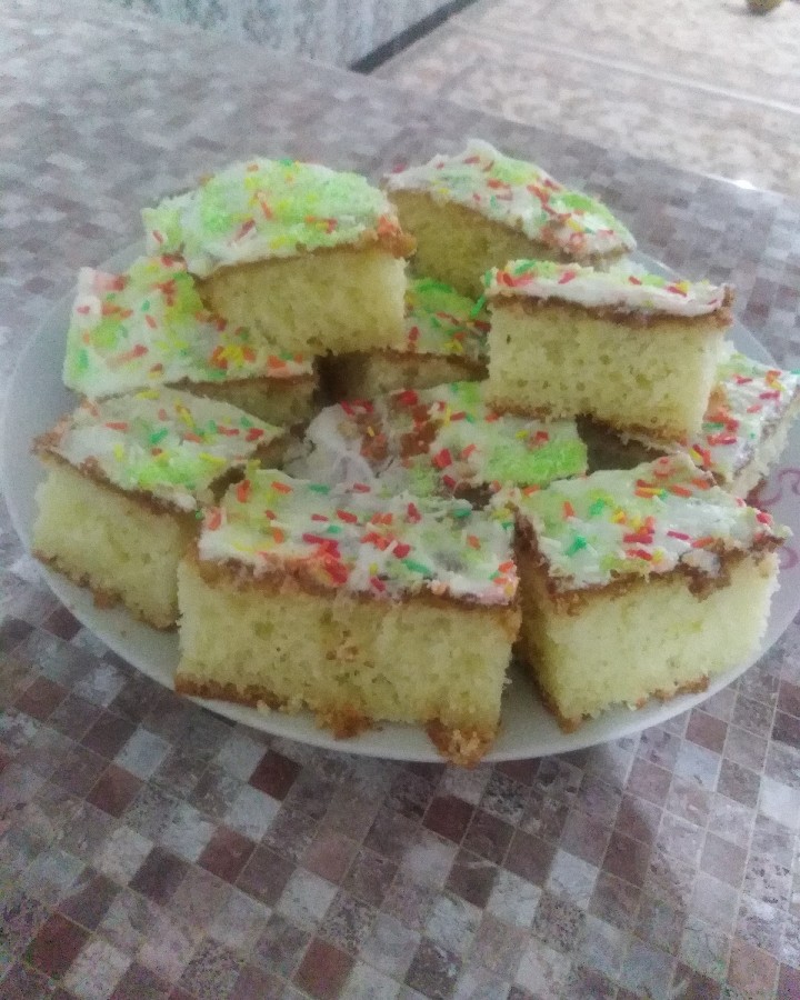 عکس کیک وانیلی