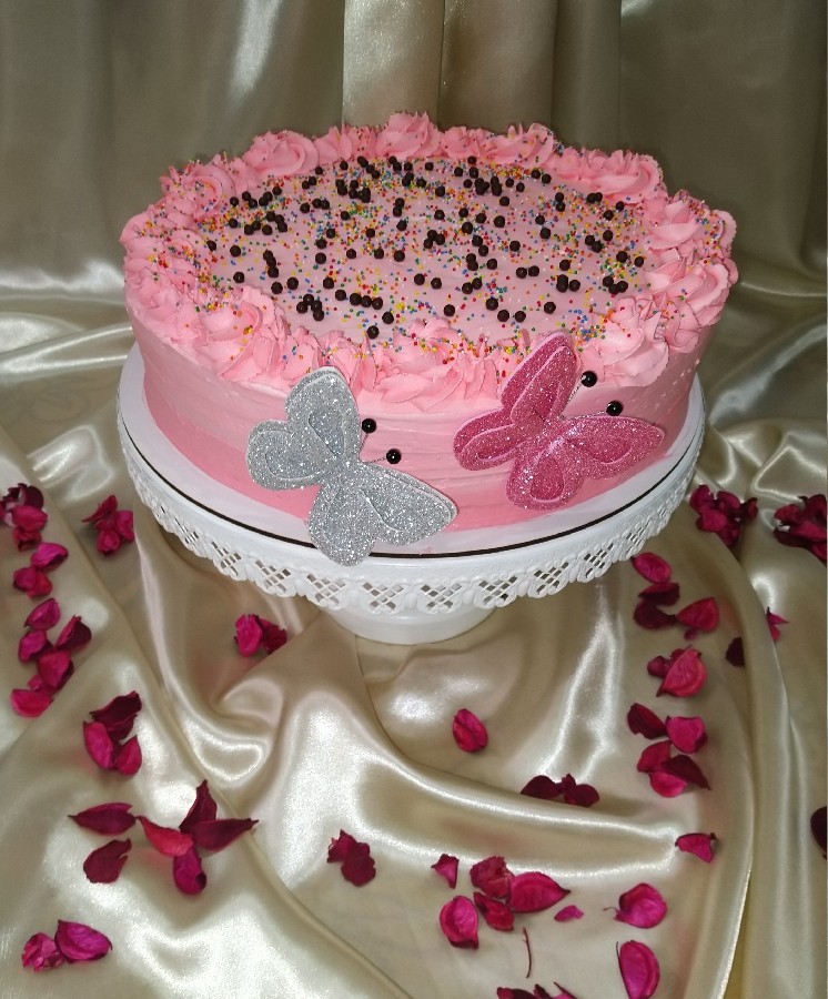 عکس کیک روز دختر برای دختر گلم