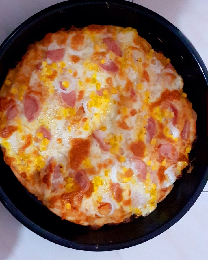 عکس پیتزا با خمیر بربری