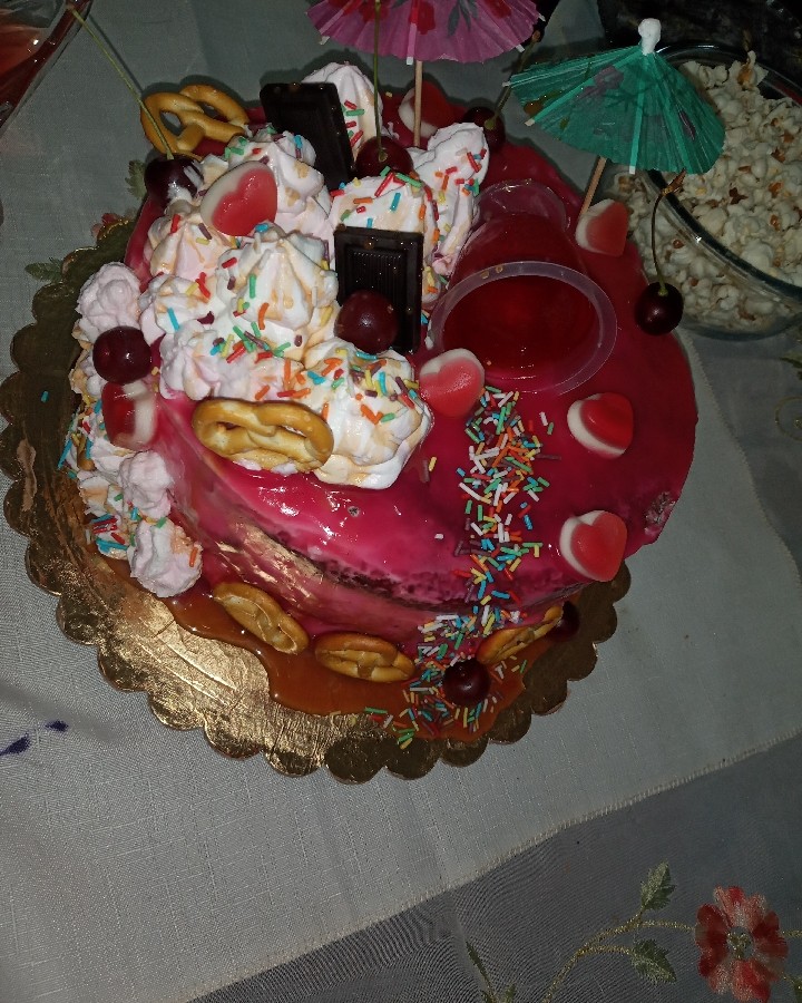 عکس کیک تولد داداشیم خودم پز
