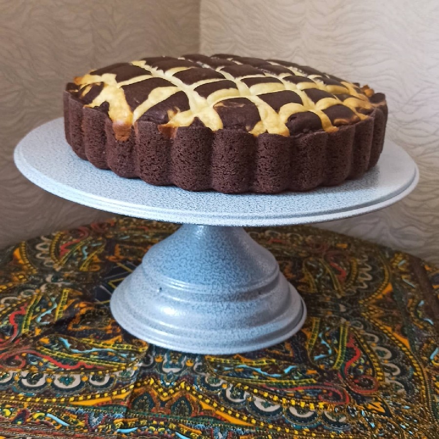 عکس کیک شکلاتی پنیری
