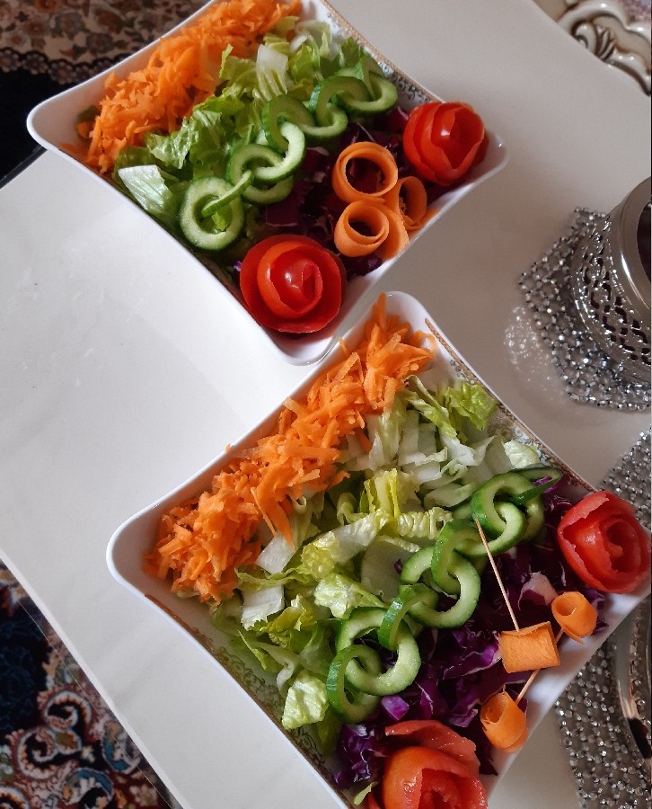 تزیین سالاد