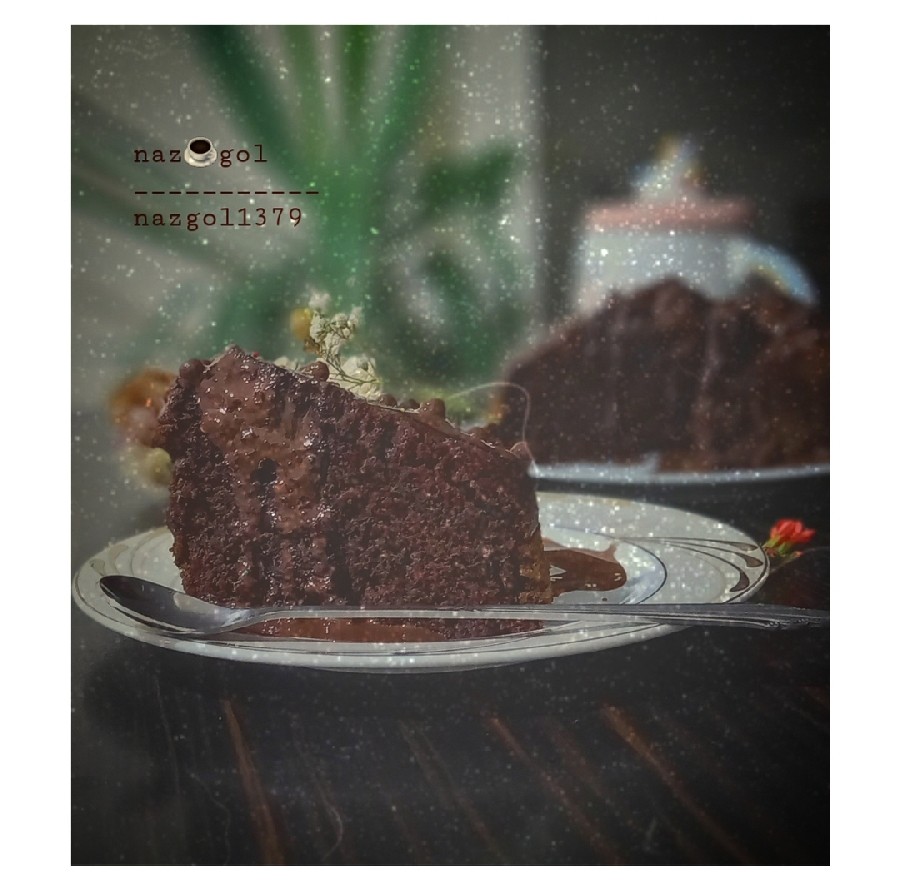 عکس کیک شکلاتی نوتلایی♡