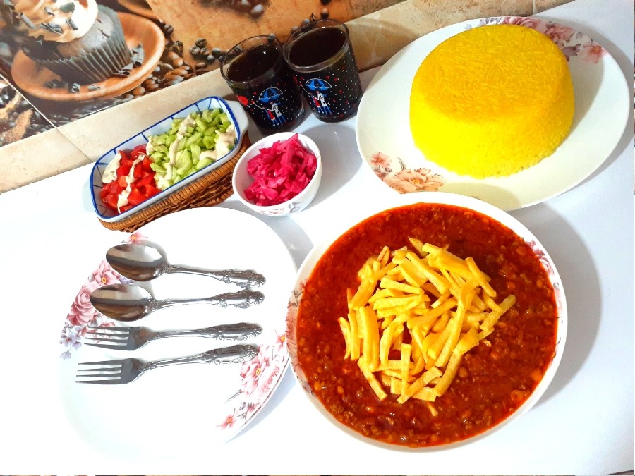 عکس ❤قیمه با گوشت چرخ کرده❤
