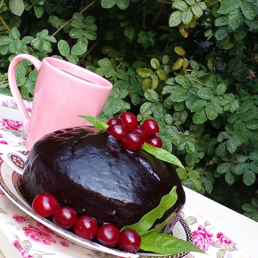 عکس کیک شکلاتی باسس شکلات