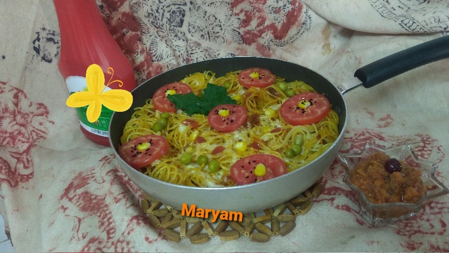 عکس ماکارونی با پنیر?