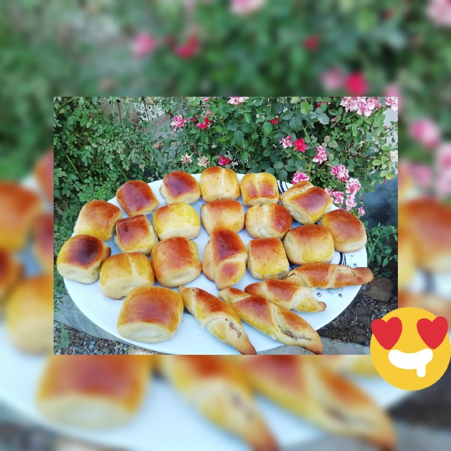 عکس شیرینی دانمارکی و شله زرد
