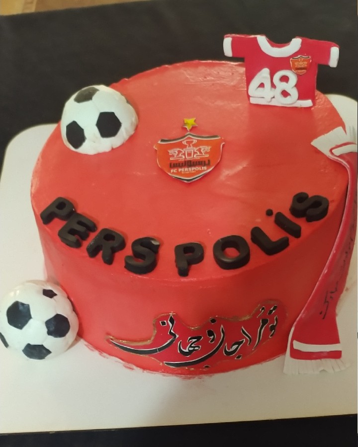 عکس کیک پرسپولیسی جذاب