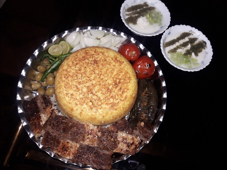 عکس کباب تابه ای میکس