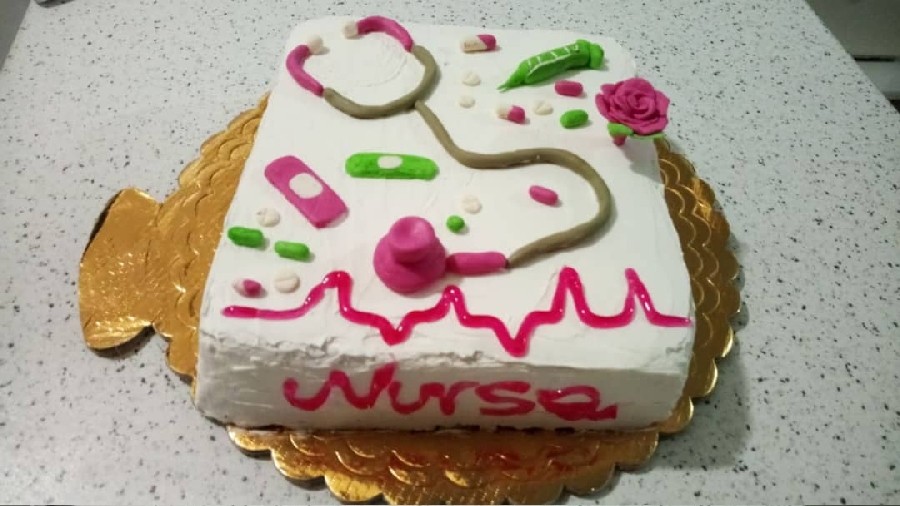 عکس کیک روز پرستار برای همسرم 