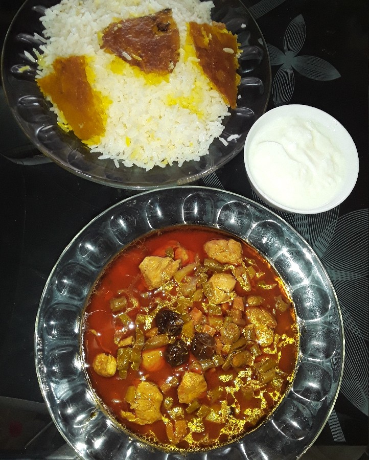 عکس خورشت لوبیا سبز